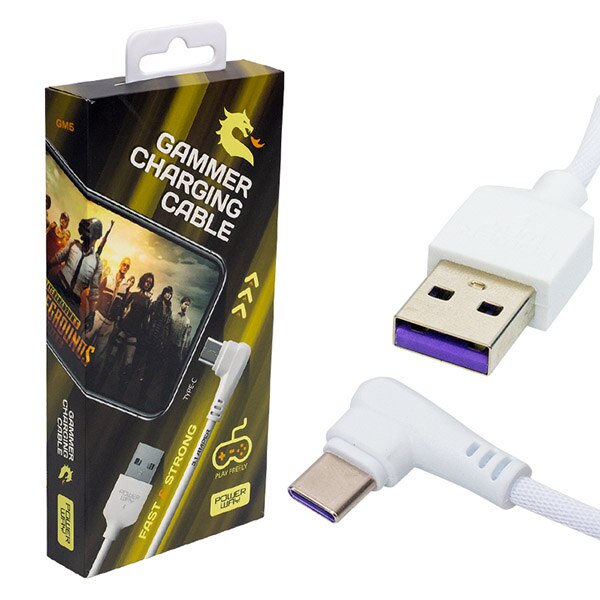 Powerway GM5 Usb 3.1 Amp Gevlochten TYPE-C Gamİng Speler Kabel