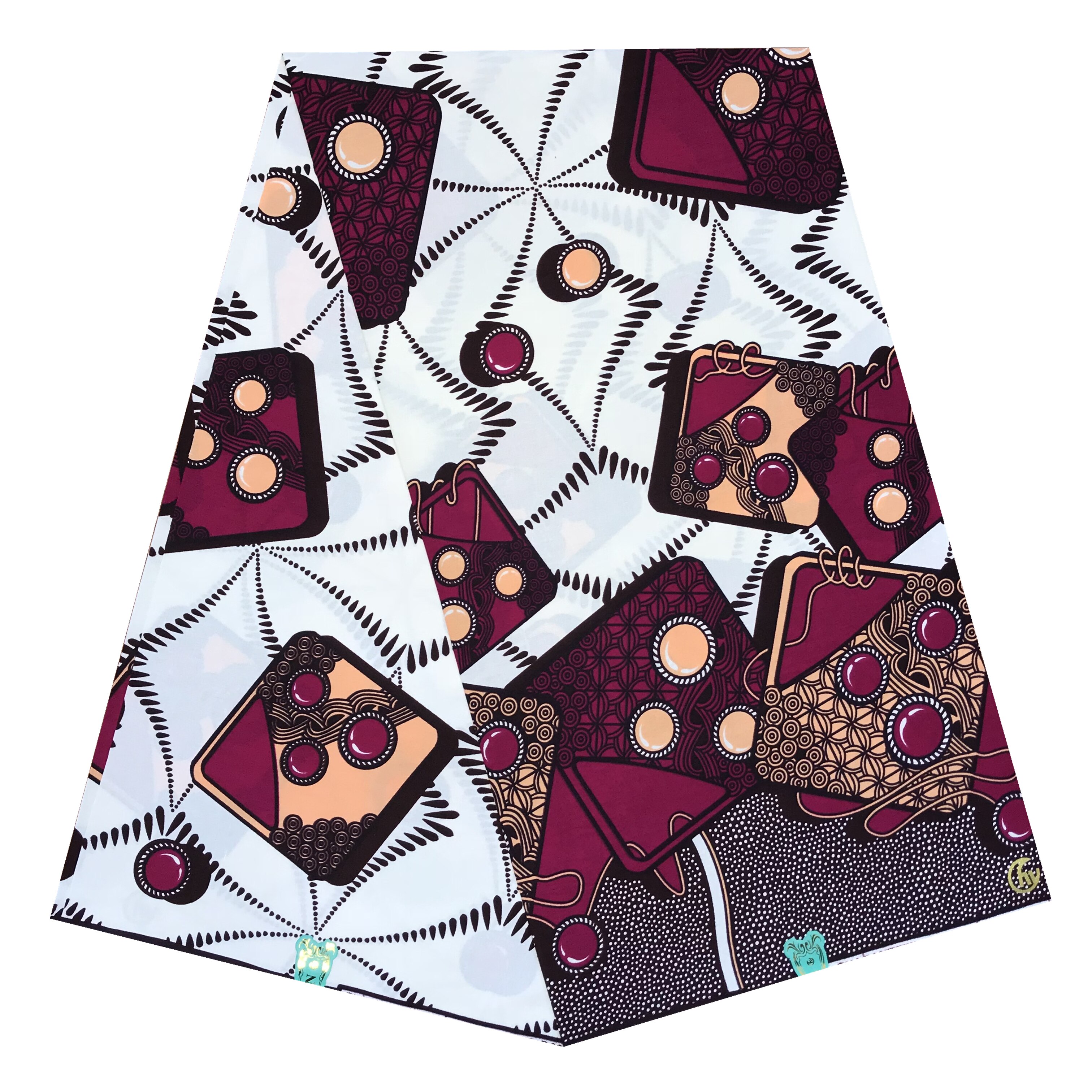Tecido de cera real nigeriano para as mulheres ancara cera 100% algodão impressão tecidos de cera pagne 6 jardas vestido africano