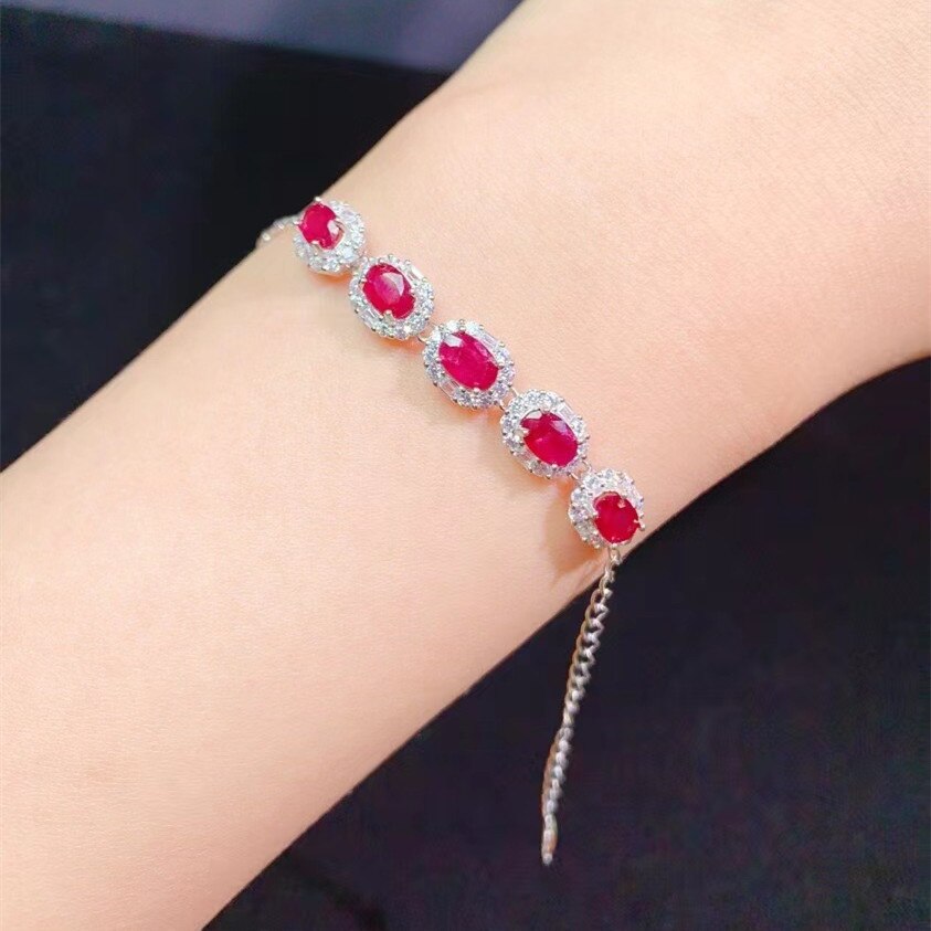 2022 new women's luxury silver color tennis bracelet shiny oval cubic zirconia bracelets bangle trendy jewelry