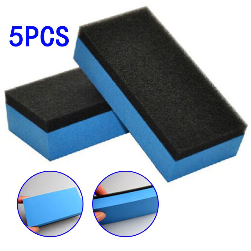 Car Car Coating Sponges Coating Nano Polishing Pads Rectangle Blue+Black