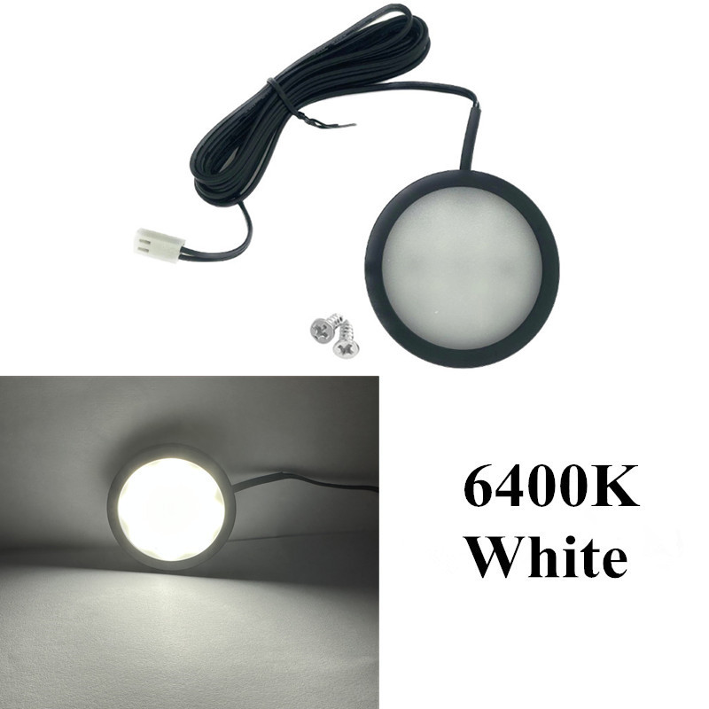 Plafonnier LED 12V, 1/2 Pièces, pour Camping-Car, Bateau, Remorque, Luminaire d'Nik, Idéal pour la Lecture: changeant / 3000k