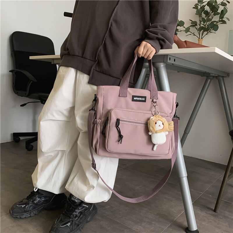 Large Capacity Waterproof Single Women's Shoulder Hand Bag Casual Travel Messenger Bag Teenage Girls Book Crossbody HandBag