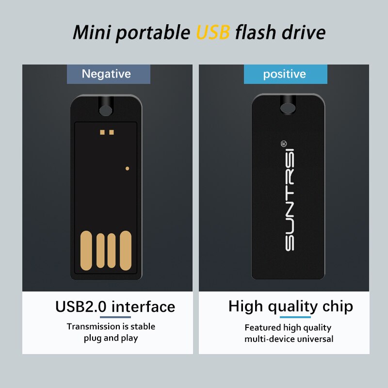 Suntrsi usb disk pendrive 64GB USB Flash Drive 32G stick 16g 8G 128G Pen drive флешка waterproof pendrive 2.0 memoria usb stick