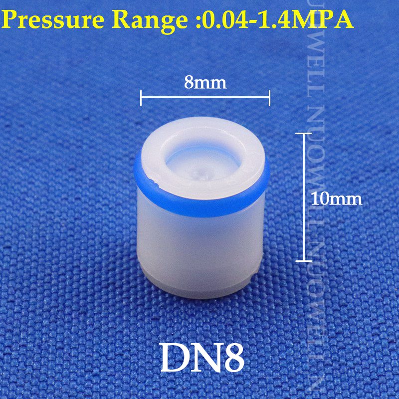 5pcs 8~25mm Plug-in Plastic Non-Return Valve Spring Check Water Meter Valve Anti Drip Valve One Way Water Control Connector: Brown