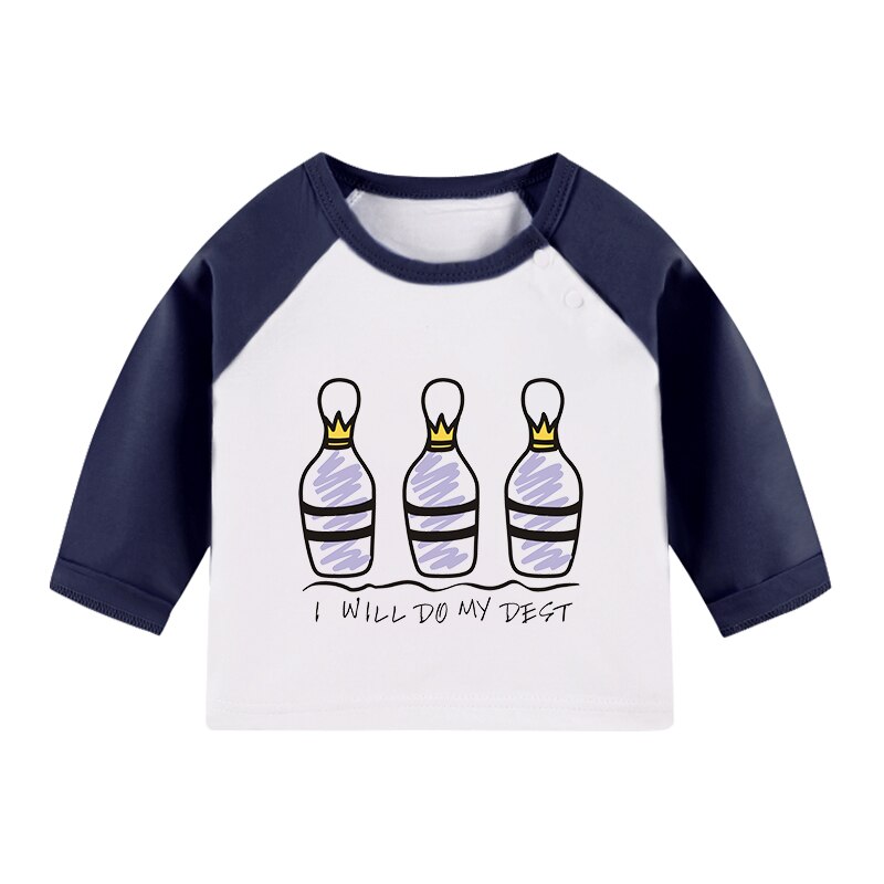 Baby lange mouwen t-shirt jongens en meisjes ondershirt herfst en winter baby kindertrui warme kindertop