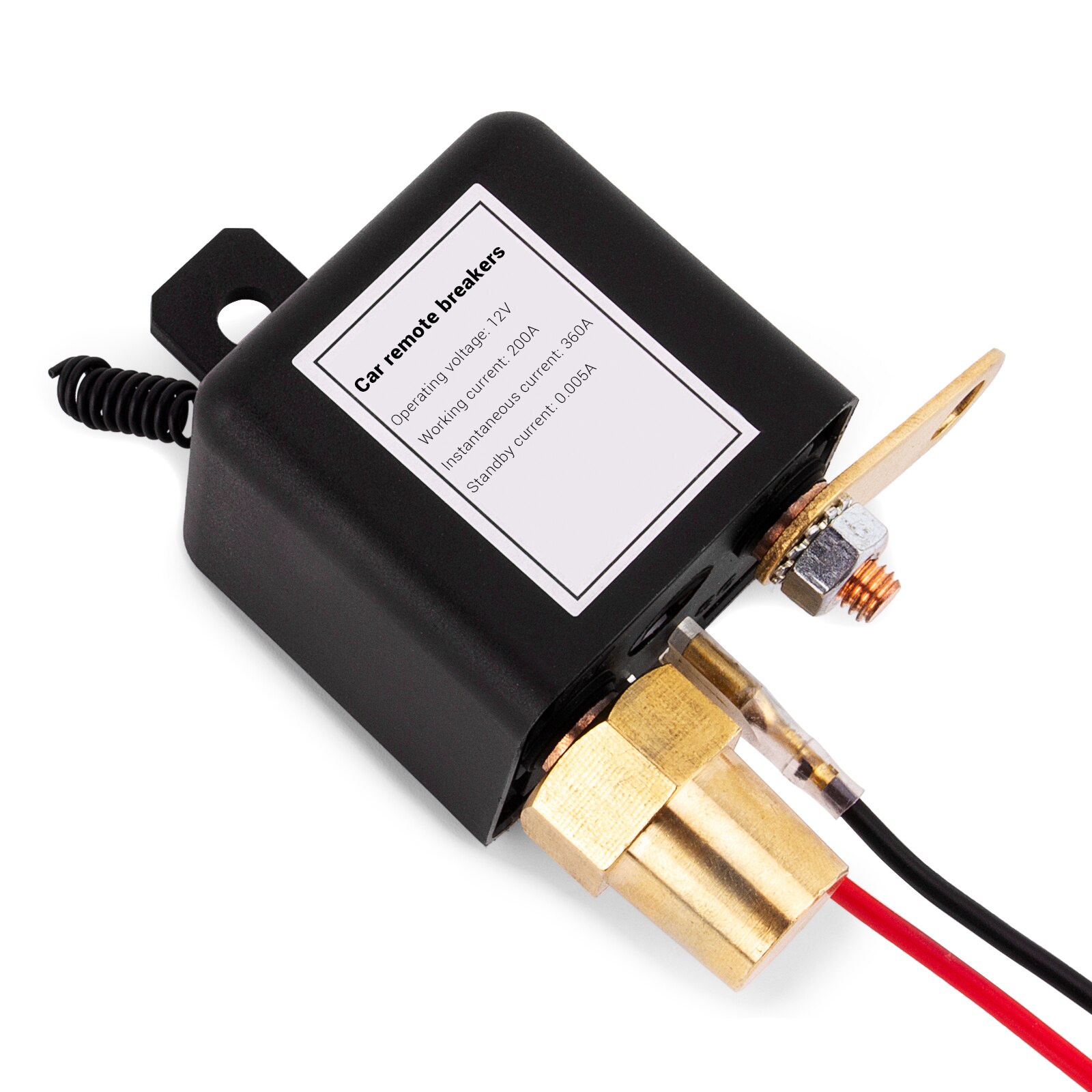Integrerad trådlös fjärrkontroll 12v 230a bilbatteri brytare koppla bort avstängd isolator positiv/negativ universal