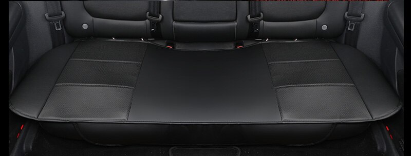 Pu Lederen Autostoel Pad, Auto Kussens, Non Slide Kussen Pads, universele Accessoires Enkele Covers X7 X15: New black rear 1pcs