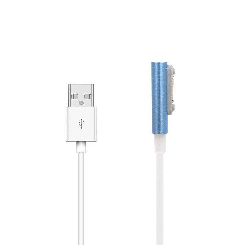 100% Brand Magnetic Charger USB Magnet Charging Cable USB Adapter for Sony Xperia Z3 L55t Z2 Z1 Compact XL39h: Blue