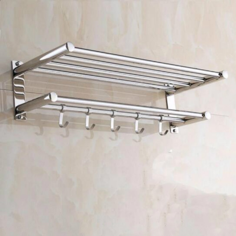 Stainless Steel Bathroom Shelves, Two Layer Towel