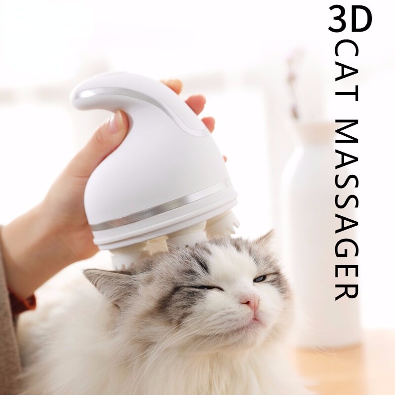 Masajeador eléctrico inteligente para cabeza de Mascota, masajeador de cuero cabelludo inalámbrico para perro, dispositivo de masaje de tejido profundo para el crecimiento del cabello, accesorios