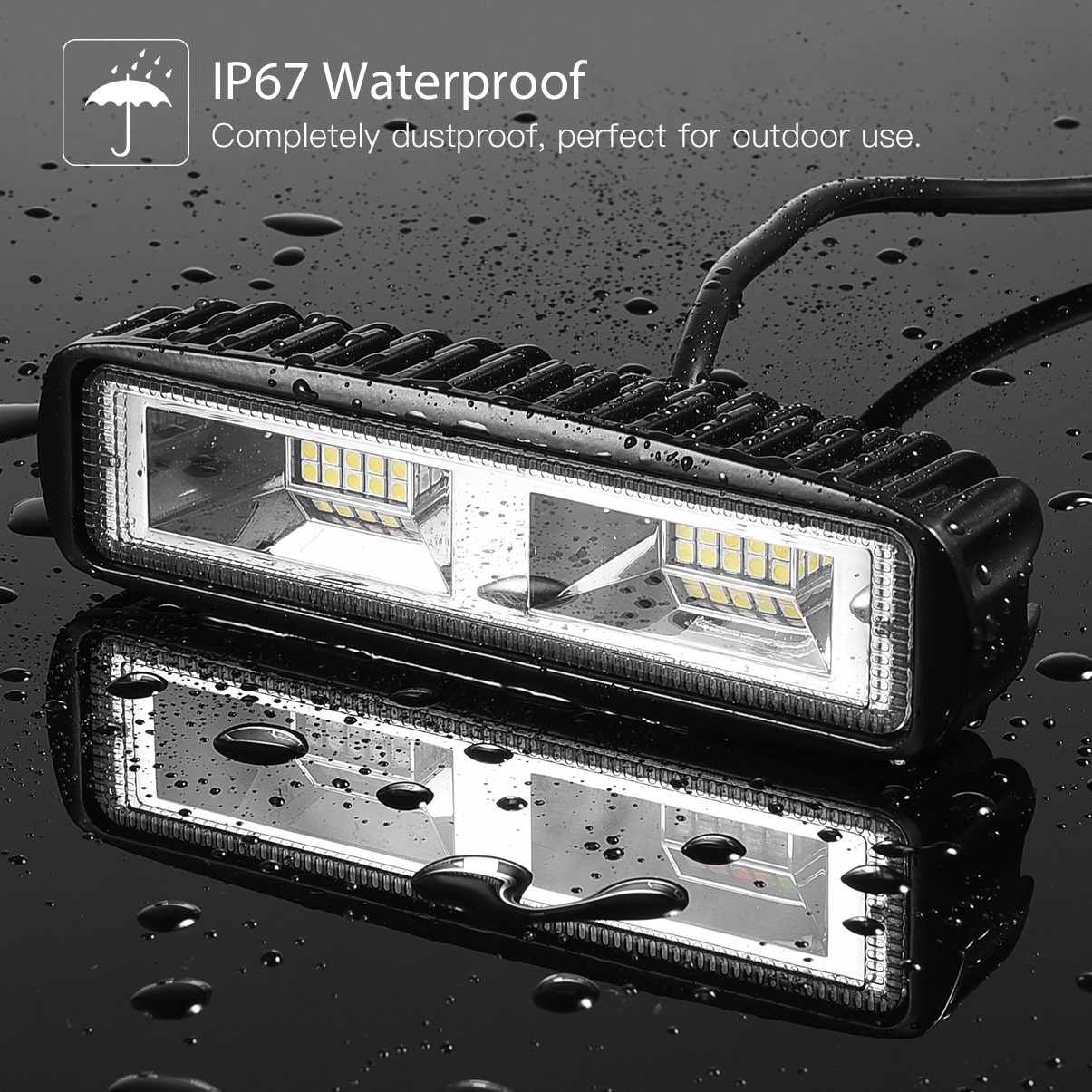 LEDGLE 30 w LED Auto Licht Compact Werk Licht Stofdicht Off-road LED Licht Helder Rijden Licht voor Verschillende voertuigen Waterdicht