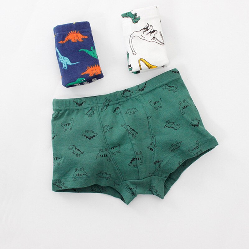 Boxer sous-vêtement en coton pour enfants | Caleçon respirant pour adolescents, culotte de dessin animé, 3 pièces/lot