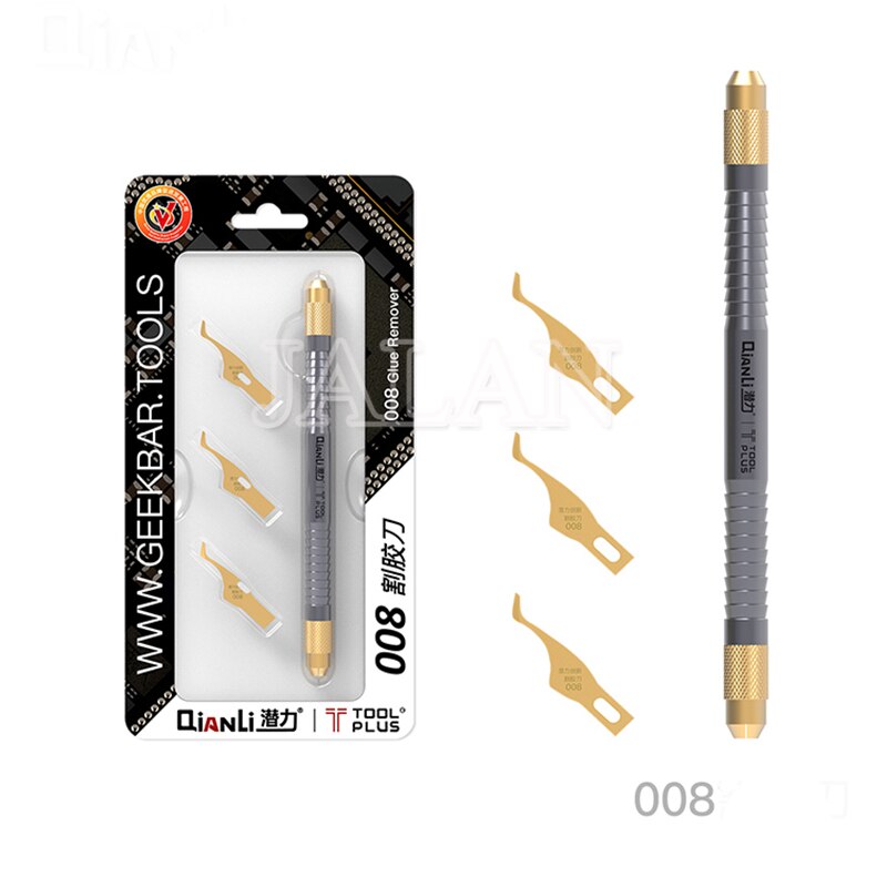 Tool TOOLPLUS QIANLI CPU Glue Remover Blade Manual Sanding 007 Blade With Holder Formobile Phone Repair Not Damage Cpu: 008