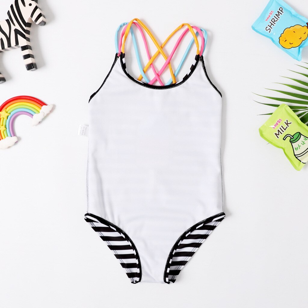 Bañador de una pieza para niñas de 3 a 8 años, traje de baño para niñas, ropa de playa, novedad de