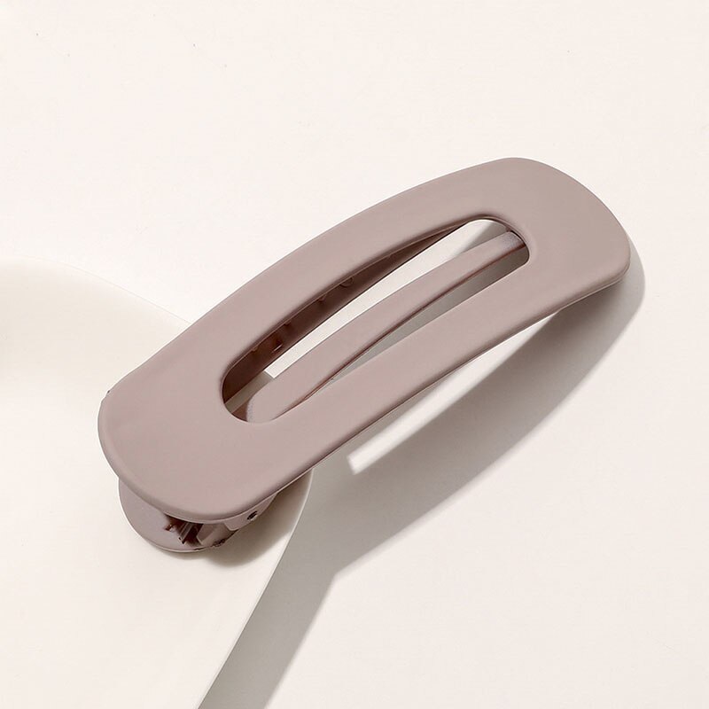 Koreaanse Frosted Grote Haarspeldjes Voor Vrouwen Meisje Haaraccessoires Mode Kleur Effen Acryl Haarspelden Getande Antislip BB Barrette: Goud