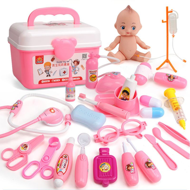 26/31/39 Pcs Pretend Doctor Nurse Toy Kit Dentist Playset for Boys Girls: 26PC PK