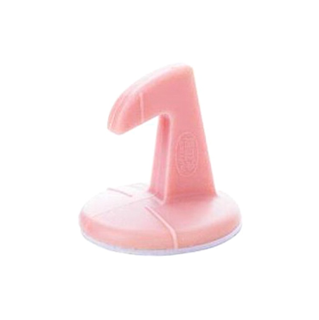 Door Stopper Silicone Door Lock Protective Pad Anti-Collision Stop Door Protector Tope Puerta Suelo Multifunctioal Door Holder: Pink