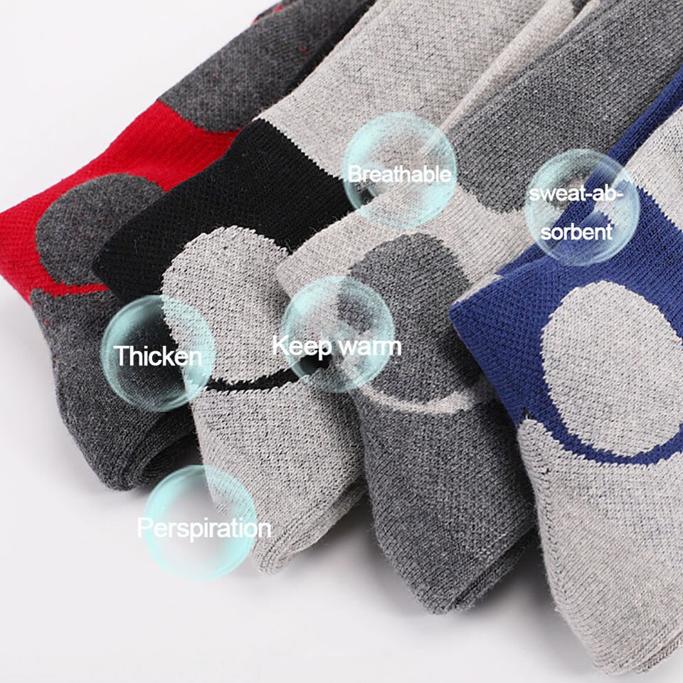 Winter Lange Rohr Ski Socken draussen Sport Bergsteigen Socken Männer Frauen Weiche Verdickt Handtuch Unten Absorbieren Schweiß warm Halten