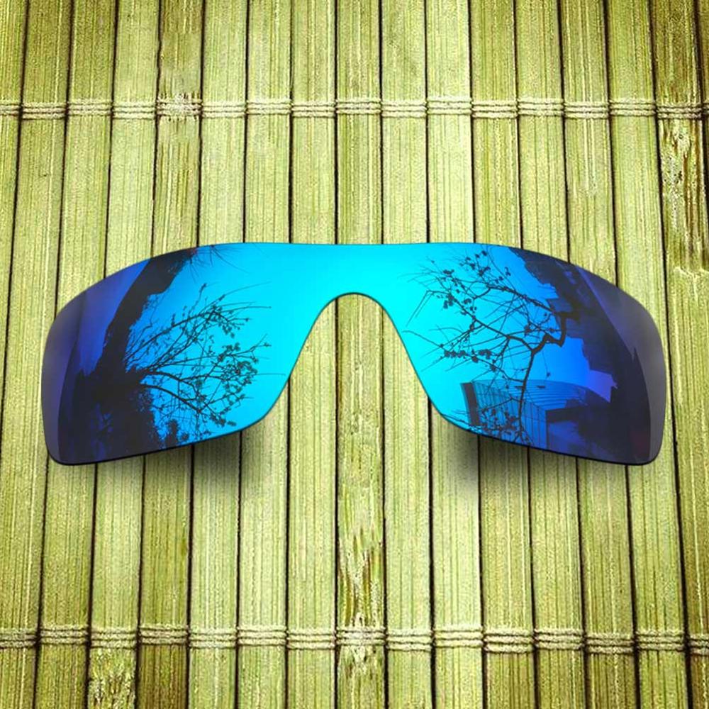 Polarized Replacement Lense For-Oakley Batwolf Sunglasses Frame True Color Mirrored Coating - Options: Blue