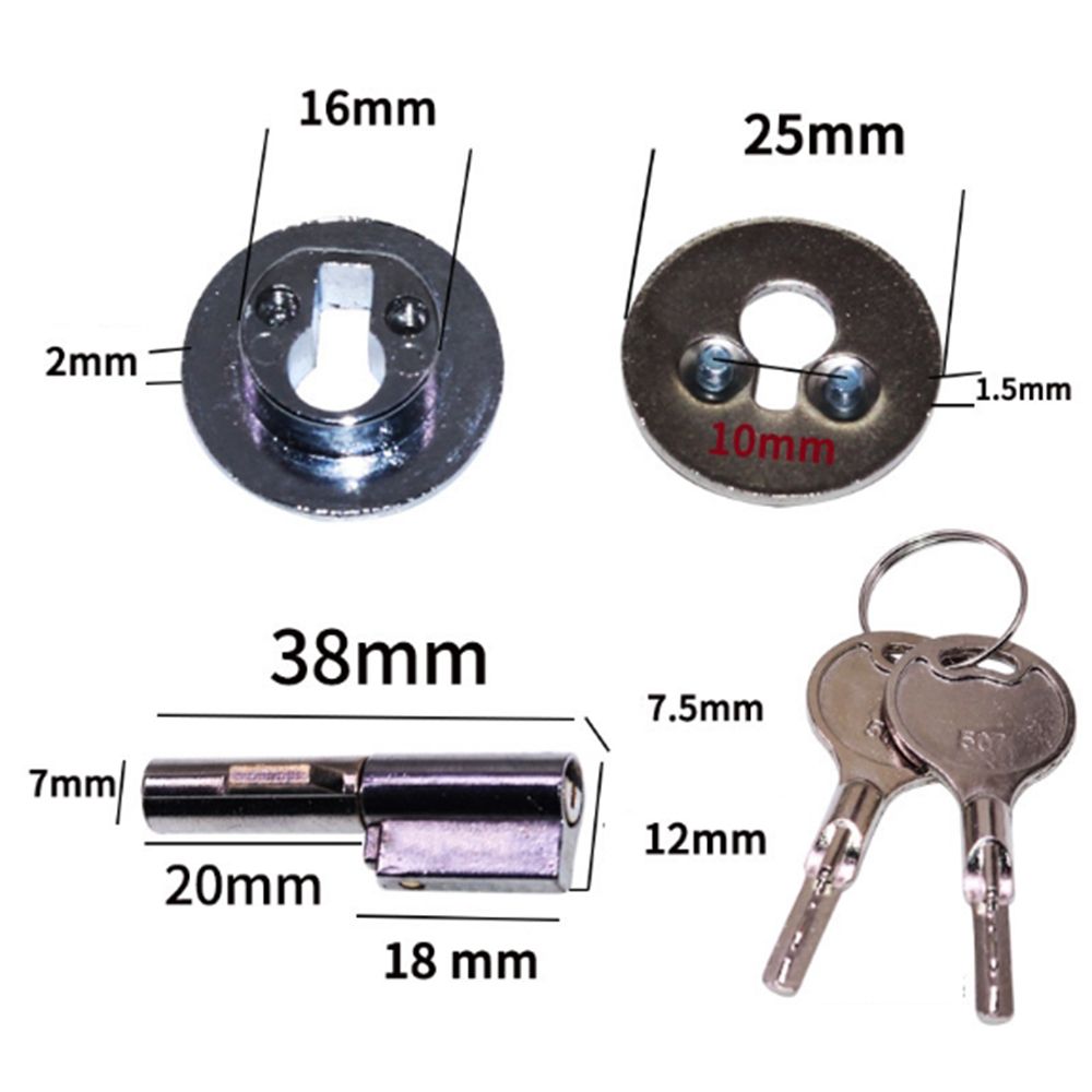 Accessori hardware per porta scorrevole in vetro antifurto Vetrina Vetrina in vetro Porta finestra Serratura per armadietto Serratura in vetro