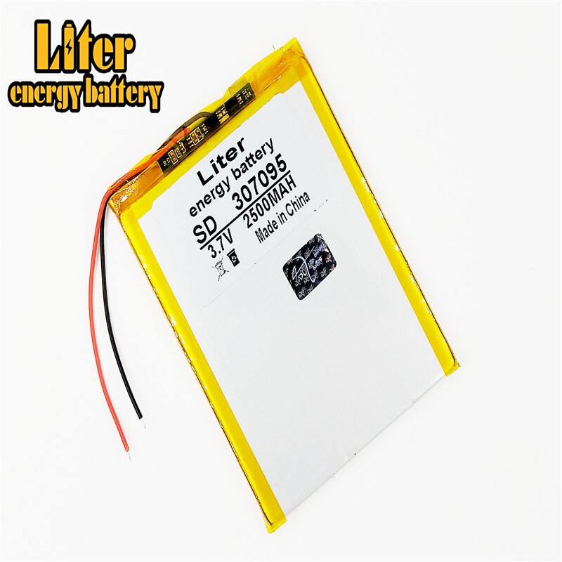 neue batterie 307095 3,7 V 2500mAh Lithium-Tablette Polymer mit Schutz Bord Für PC U25GT