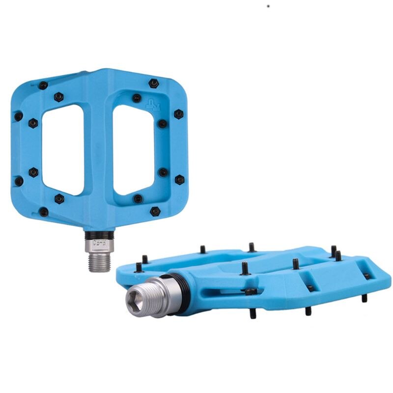 Par mtb mountainbike pedaler letvægts nylonfiber cykelplatform anti-slip: 9 ff 501085- bl