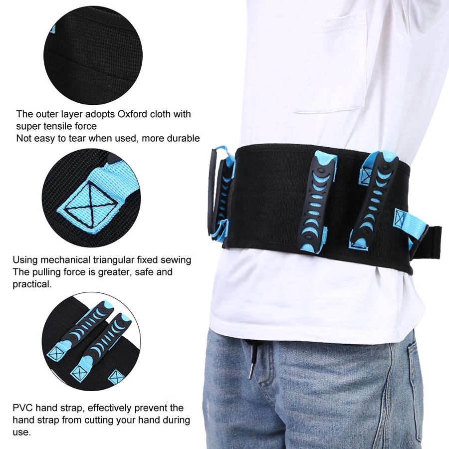 Cinturón de tracción de cintura para pacientes, cinturón de asistencia de seguridad para ancianos, para caminar, asistencia de enfermería, soporte para silla de ruedas, correa de transferencia para cama