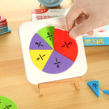 Elementare Mathematik Bruch Problem Demo Requisiten Bruchteil Grafik Präsentation Tafel freundlicher Lernen Bildung Mathematik Aids