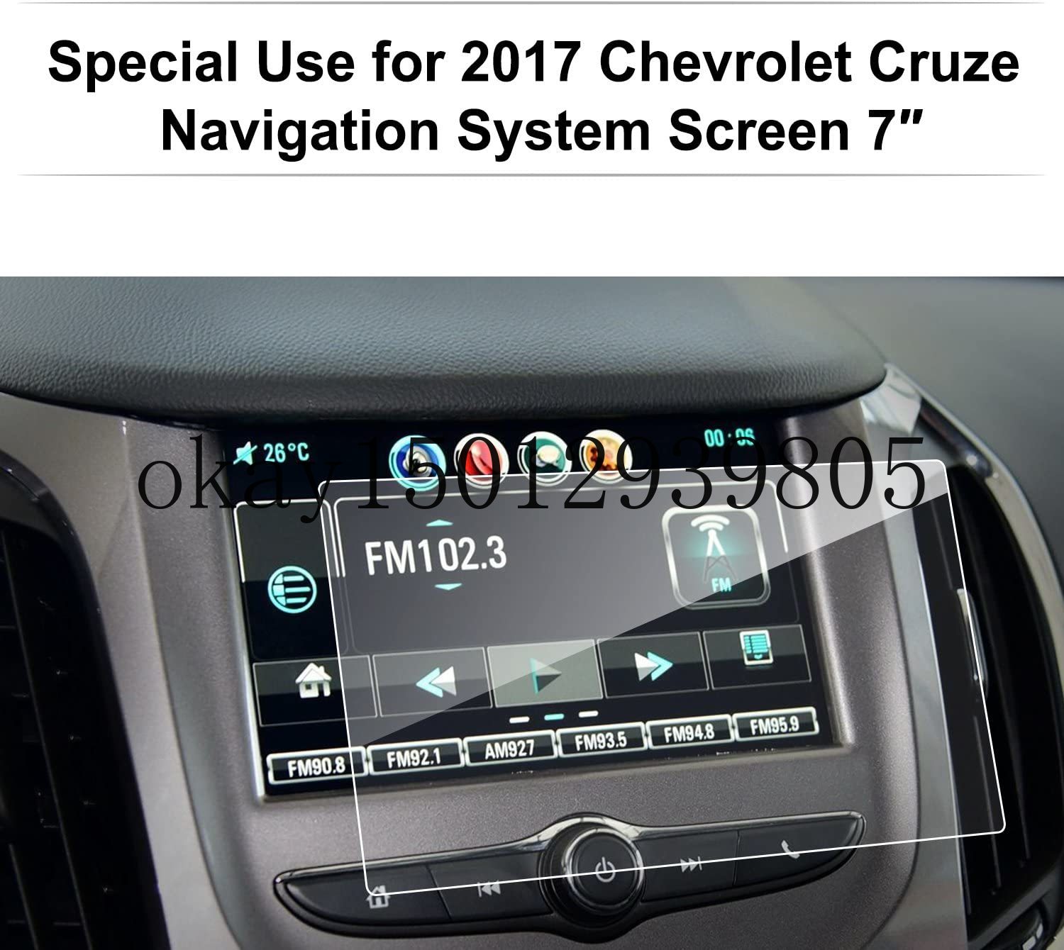 Auto Navigatie Screen Protector Voor Chevrolet Cruze 7Inch Helder Gehard Glas Touch Tegen Krassen Hoge Duidelijkheid