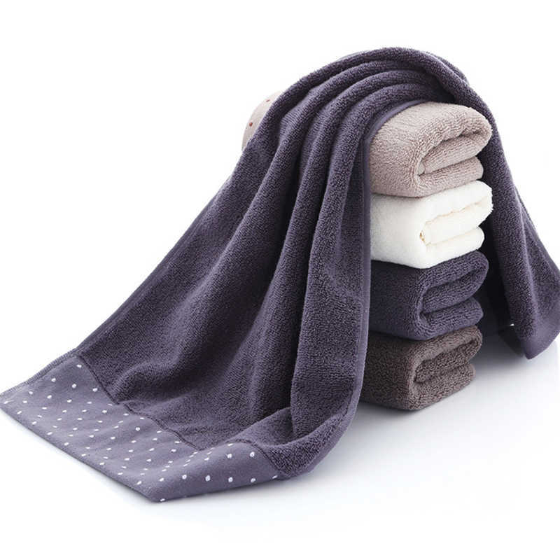 3 Pack Badkamer Handdoek Set Voor Volwassenen 100% Katoen Donkerblauw Koffie Witte Vlekken 1Pc Badhanddoek 2pcs Hand Gezicht Handdoeken