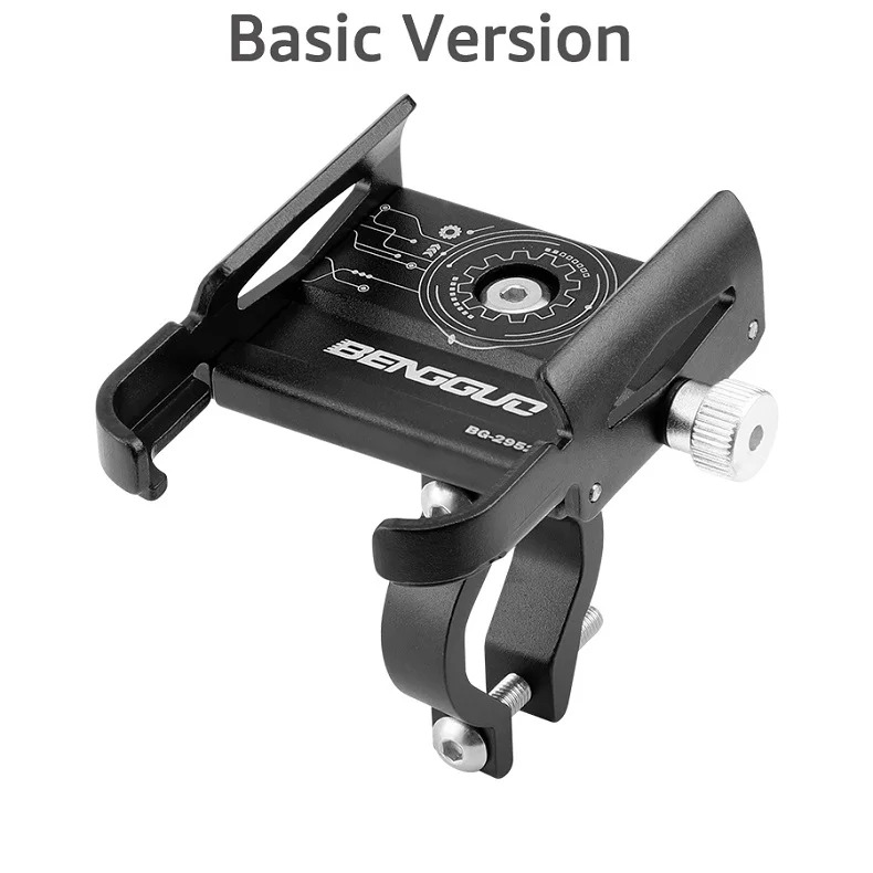 Telefoonhouder voor fiets, telefoonhouder voor motorfiets, telefoonhouder voor elektrische step, fietsstuur met 360 graden rotatie, voor 4,5-7,0 inch smartphones iPhone 14/13/12/11 Samsung Huawei