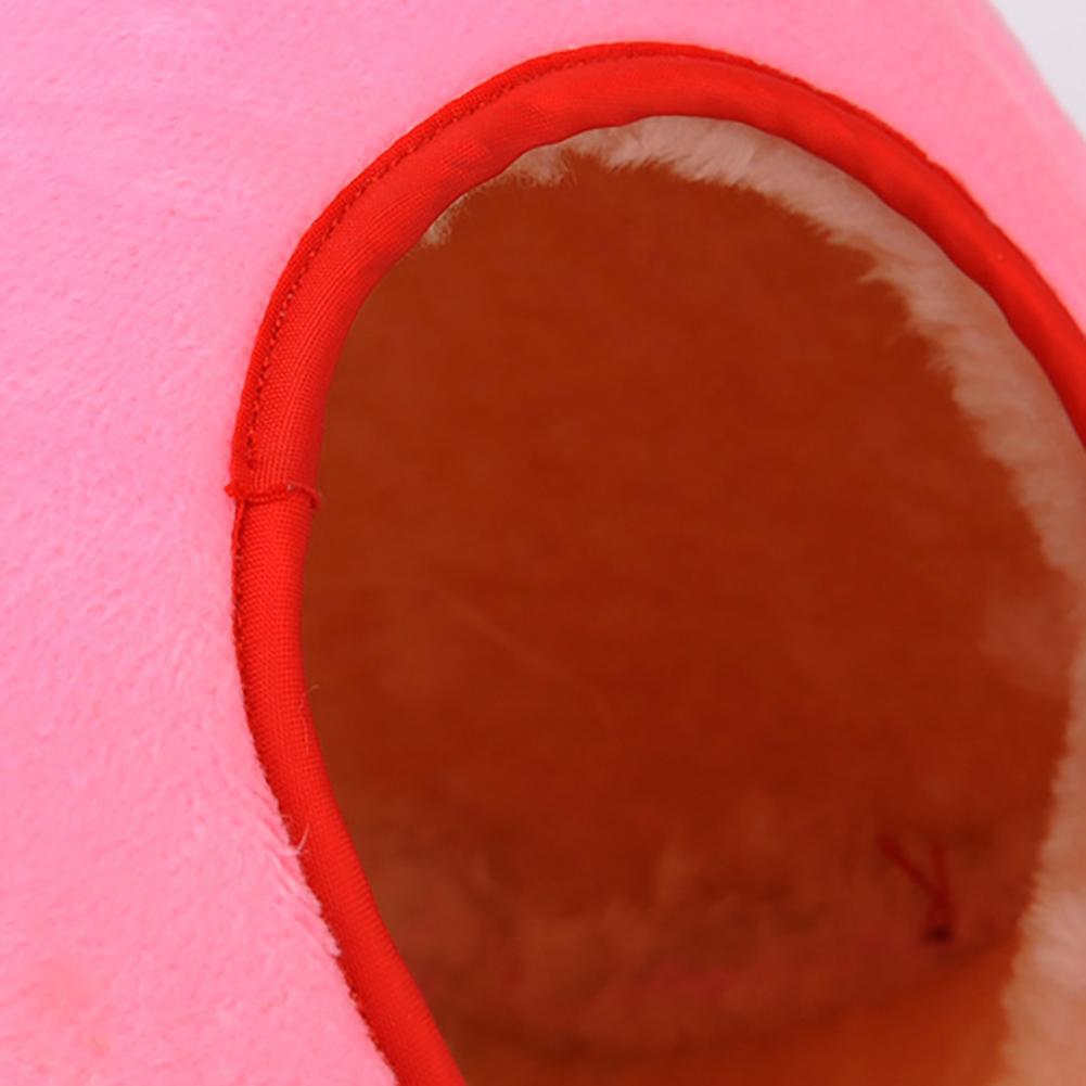 Hamaca para hámster cálida de algodón de felpa, hamaca para hámster, hamaca colgante para casa, Hurón, ardilla de juguete, jaulas de invierno para mascotas, color rosa, azul, 4 tamaños