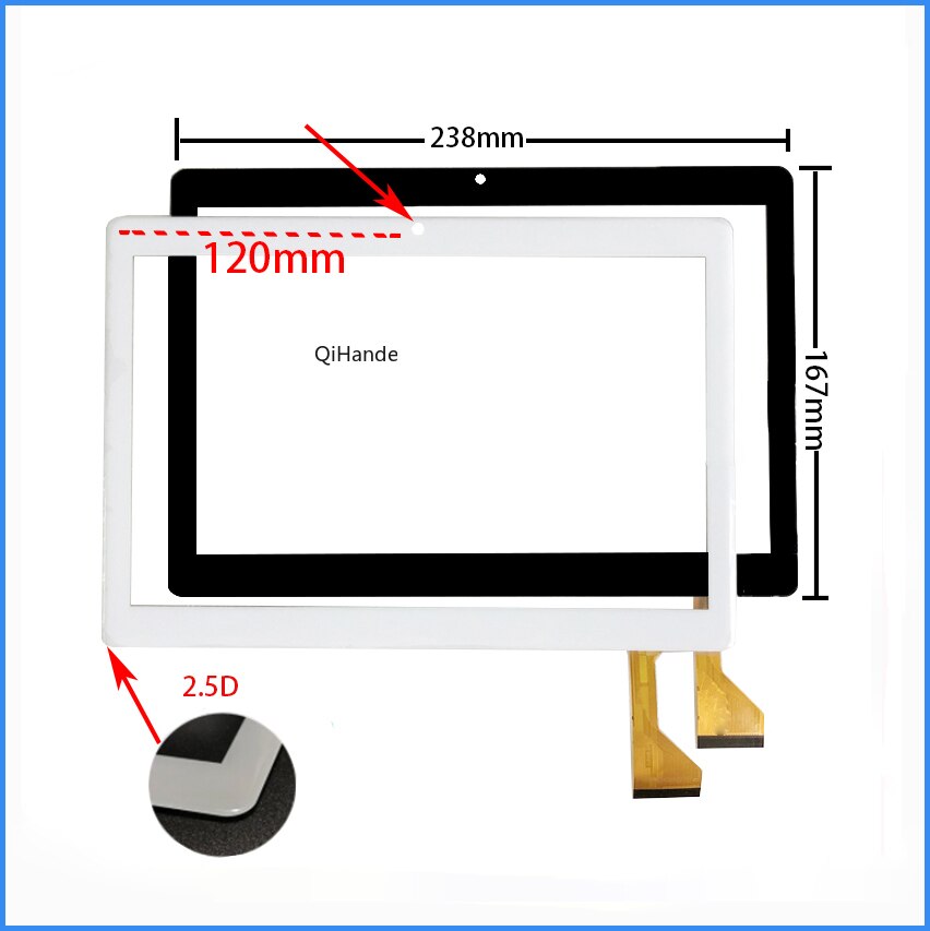 Nuovo Touch Screen per 10.1 &quot;pollici CH-10114A2-L-S10 ZS Tablet Touch Panel Digitizer vetro sensore CH-10114A2 /CH-10114A2-FPC325