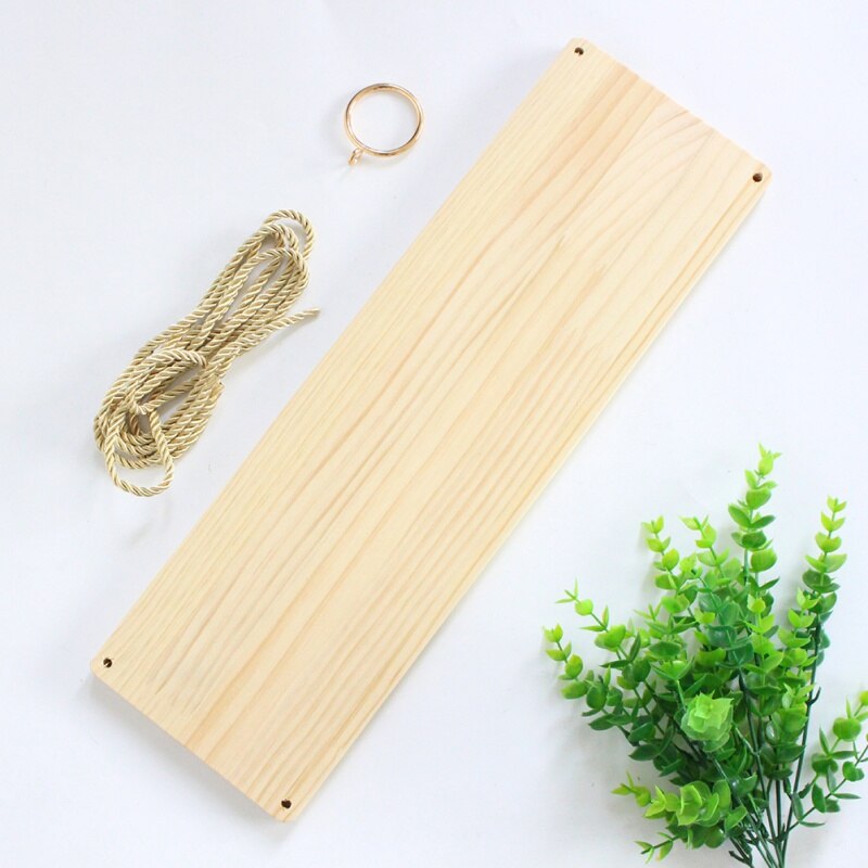 Étagère murale suspendue en corde de chanvre | Étagère en bois de Style nordique pour plantes, support de stockage d'articles ménagers, lanière décoration murale suspendue
