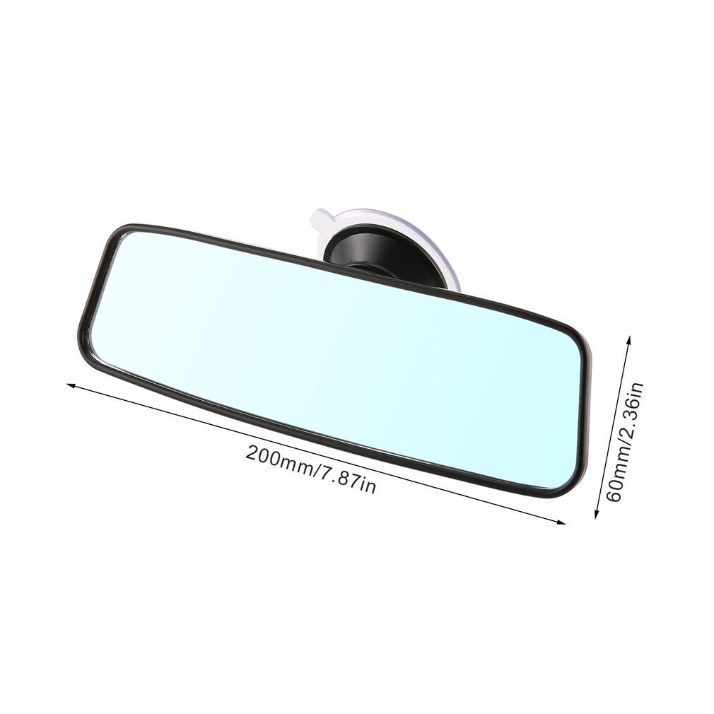 Espejo retrovisor Universal para Interior trasero de coche con ventosa de PVC espejo retrovisor de gran angular curva convexa automática