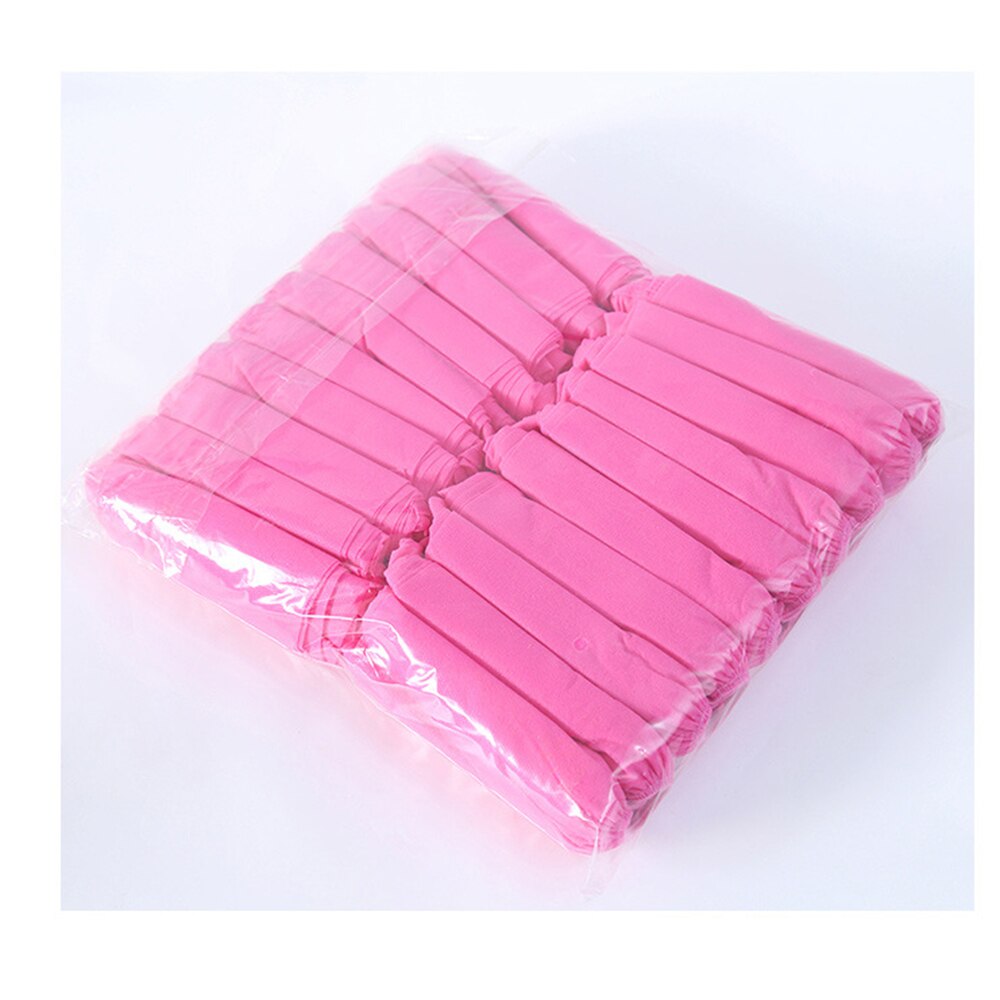 100 stuks wegwerpschoenovertrekken stofdicht antislip schoenovertrek kinderen studenten volwassenen non-woven schoenovertrek huishoudelijke voetovertrek: Roze