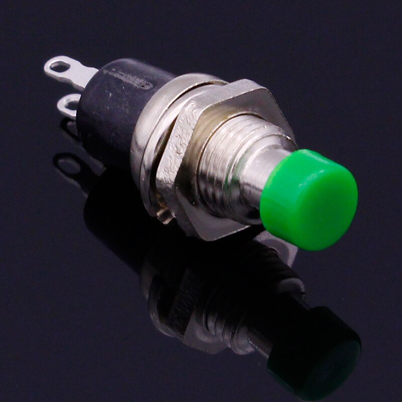 10pcs NO Normally Open Mini Momentary Spring Return Push Button Switches Green