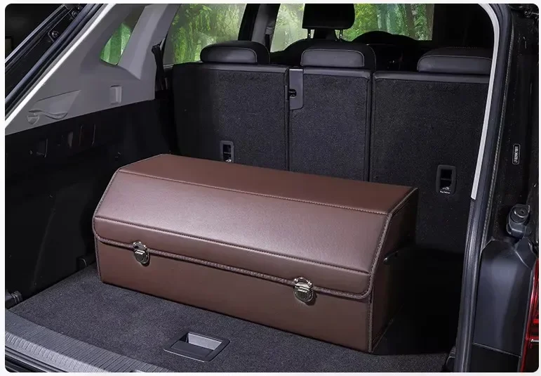 Caixa de armazenamento dobrável para carro, organizador de porta-malas, suprimentos para carro, organizador de armazenamento de porta-malas, acessórios automotivos, caixa de armazenamento: YELLOW