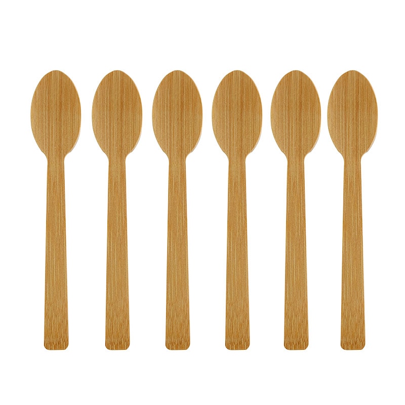 Wegwerp Bamboe Lepel Vork Mes Set Bamboe Hout Bestek Bestek Set Party Restaurant Bruiloft Servies Single-Gebruik Bestek