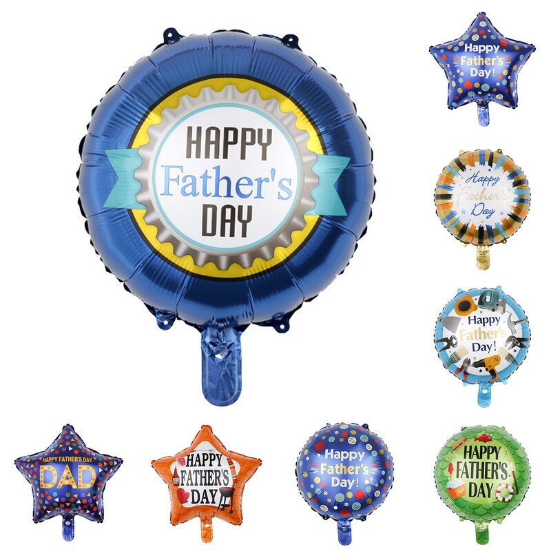 Ballons à hélium pour fête des pères, 18 pouces, espagnol, à feuille, décoration de fête