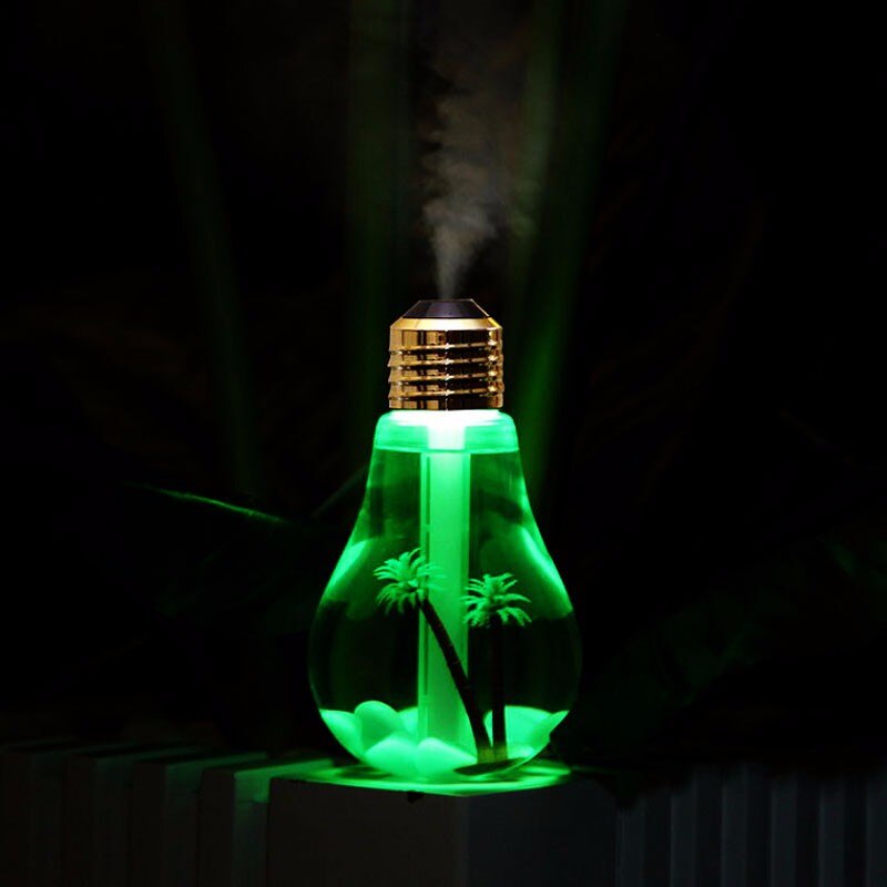 400ML Bulb Essential Oil Humidifier Ultrasonic Diffuser LED Night Light Air Freshener for Aromatherapy diffusers