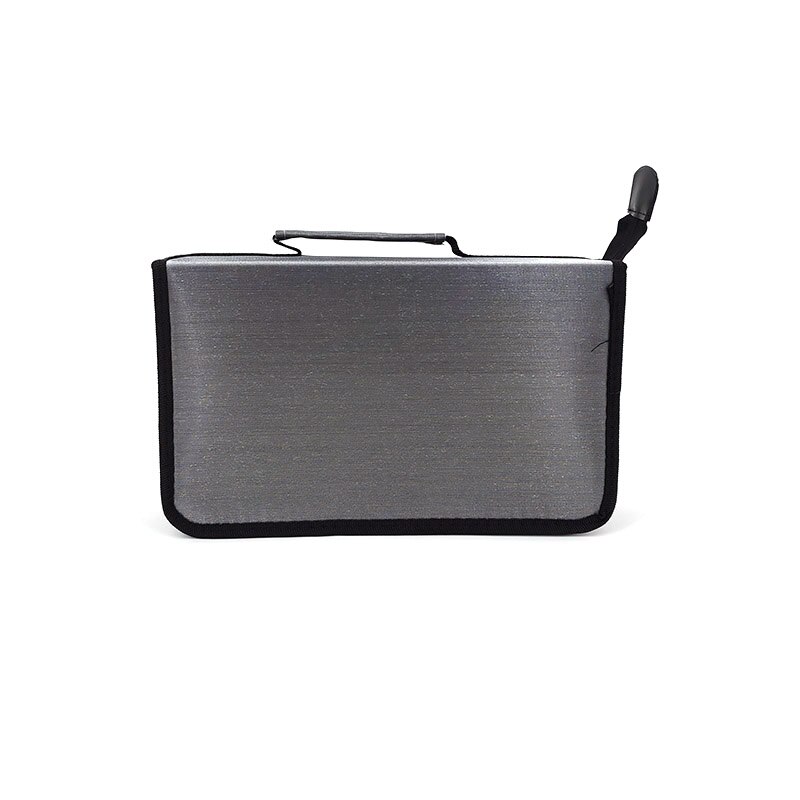 Cd Tas Grote Capaciteit Van 128 Cd Dvd Vcd Wallet Organizer Case Cd Sleeve Hard Album Doos Grote houder Met Rits: Gray