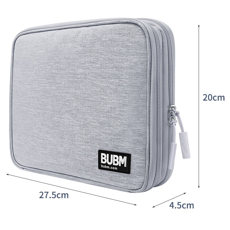 BUBM – sac de rangement numérique Portable, organisateur d'alimentation Mobile, câbles, chargeur, écouteurs, accessoires électroniques numériques