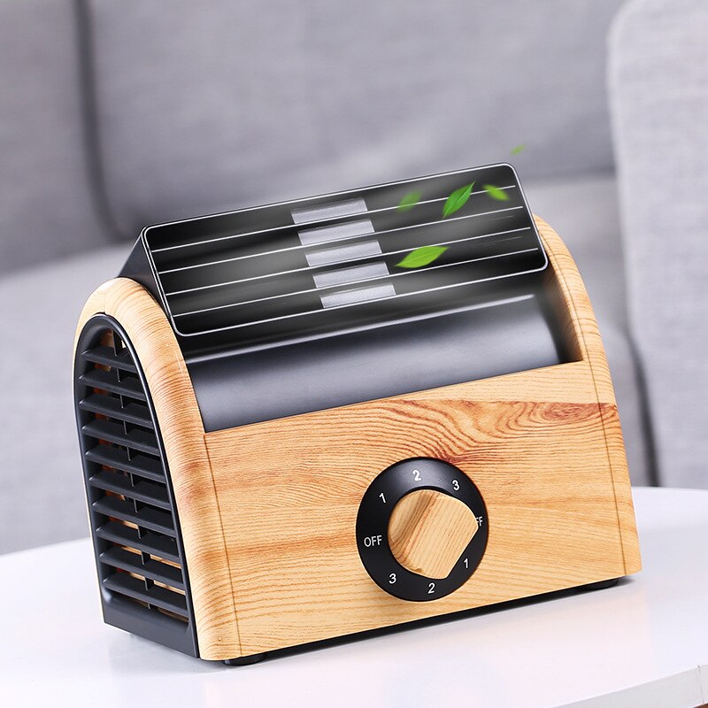 Mini- Small Home Electric Fan Dormitory Air Conditioner Charge Small Fans Office Desktop Student Bed Nothing Leaf Fan