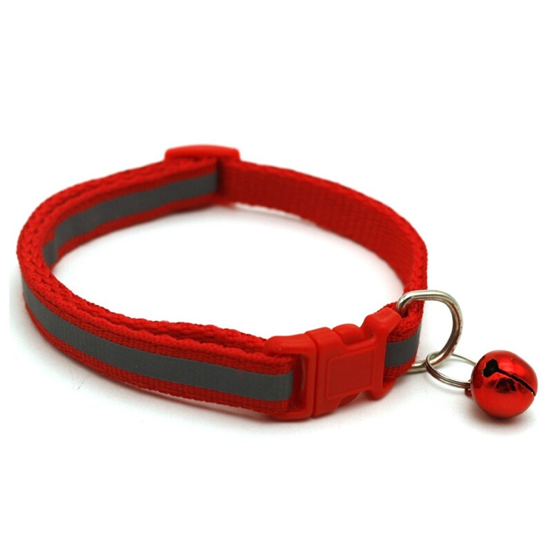 Verstelbare hondenhalsband, mooie puppyhalsbanden met bel, hondenhalsband, decoratie voor de nek van een huisdier, schattige kattenharnassen, hondenbenodigdheden, huisdierproducten: Rood
