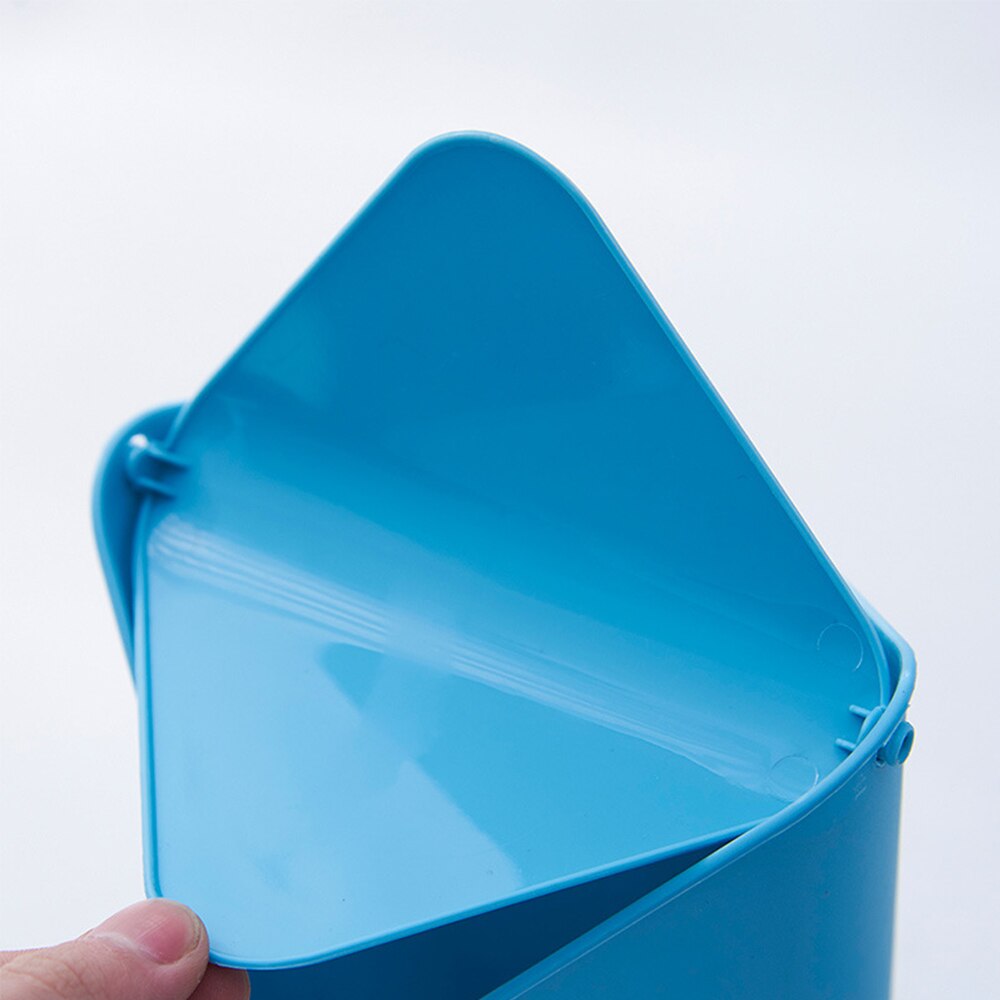 Skrivbord mini papperskorgar hemanvändning/kontor huva plast papperskorg kök kök badrum hörn soptunnor rengöring tillbehör