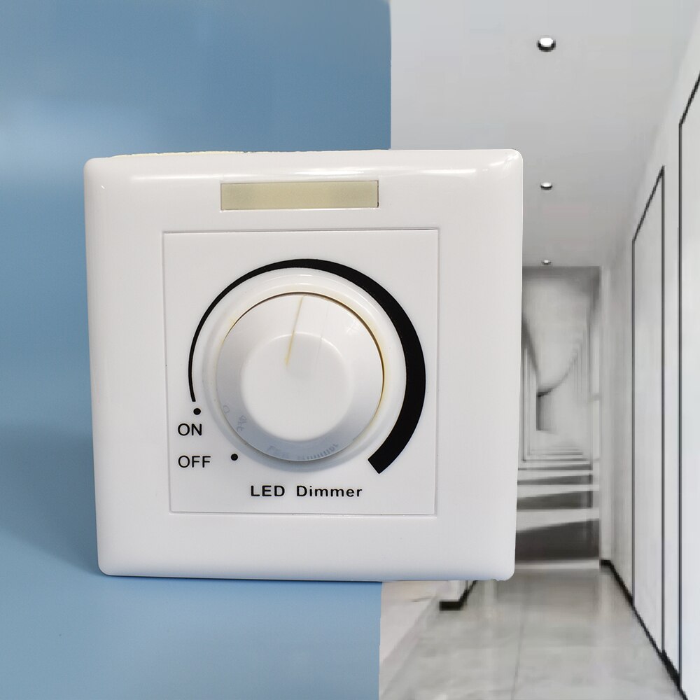 Regulador de intensidad de luz LED de 0 -10V, 1-10V, interruptor de atenuación de luz LED, brillo de AC110V 220V, Instalación fácil ajustable
