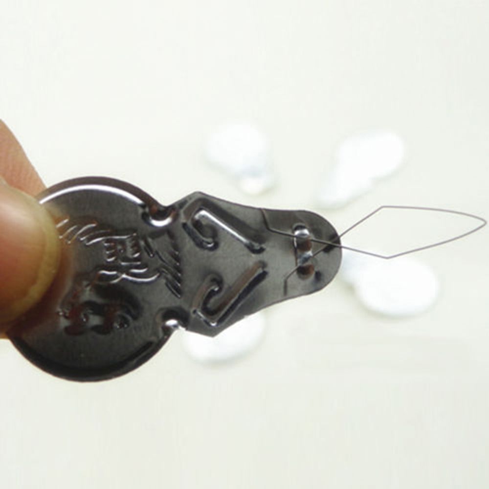 50pcs Silver Tone Wire Loop Diy Needle Threader Stitch Insertion Hand Machine Sewing Tool Sliver Thread Leading Tools