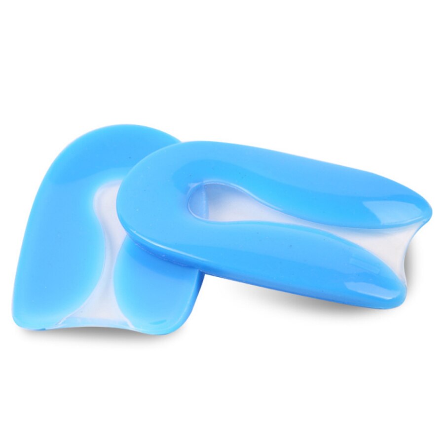 Silicone Gel Soft Shoe Inserts U-Shape Plantar Fasciitis Heel Protector Heel Spur Cushion Pad Insole Foot pain Pedicure Massage