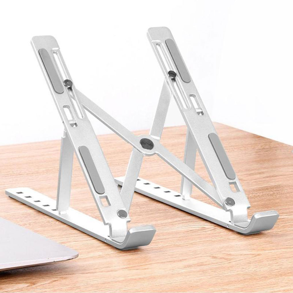 Klappbarer tragbarer laptopständer, betrachtungswinkel/höhenverstellbare halterung aus aluminiumlegierung, unterstützt 10-17- zoll-notebook